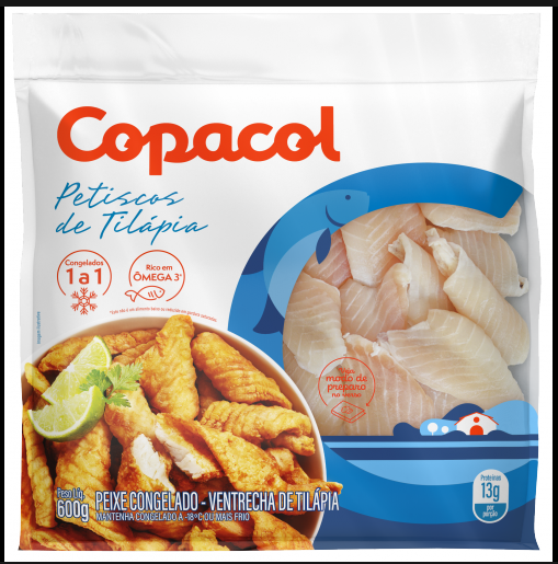 PETISCO TILAPIA 600G CONGELADO