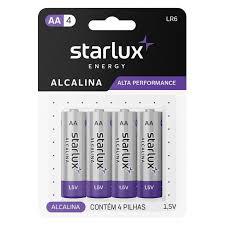 PILHA STARLUX AA4 ENERGY COMUM PEQUENA