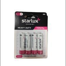 PILHA STARLUX ENERGY 4UN COMUM PALITO AA