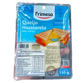 QUEIJO MUSSARELA FRIMESA150G FATIADO