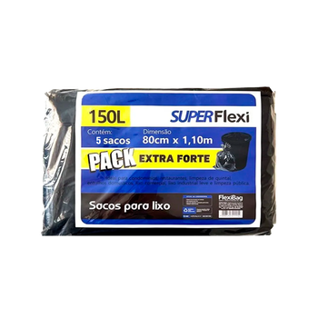SACO LIXO SUPER FLEXI 105L 5UN
