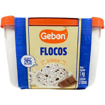 SORVETE GEBON POTE 2L FLOCOS DIBOA SORV