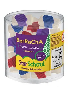 STARSCHOOL BORRACHA PLASTICA COLORIDA C/