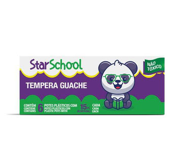 STARSCHOOL TINTA GUACHE 15ML - 6X6 CORES
