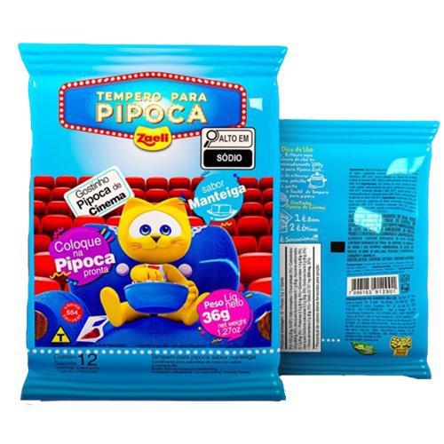 TEMP PIPOCA ZAELI 36G MANTEIGA