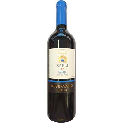 VINHO ZAELI 750ML RESERVADO MALBEC