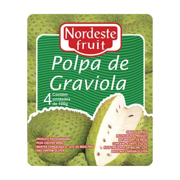 POLPA NORDESTE FRUIT 400G GRAVIOLA .