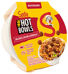 Macarrao Hot Bowls Sadia 300g Sugo C/Almondegas