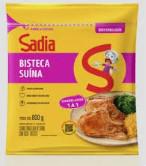 Bisteca Suína Sadia Fatiada Congelado IQF Zip 800g