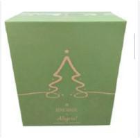 Embalagem Cesta Natal Verde Alegria (29,5 cm x 34,5 cm x 20 cm)