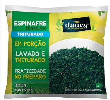 Espinafre Congelado Daucy Picado 300g