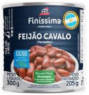 Feijão Cavalo Cozido Finíssima em Conserva Lata 205g