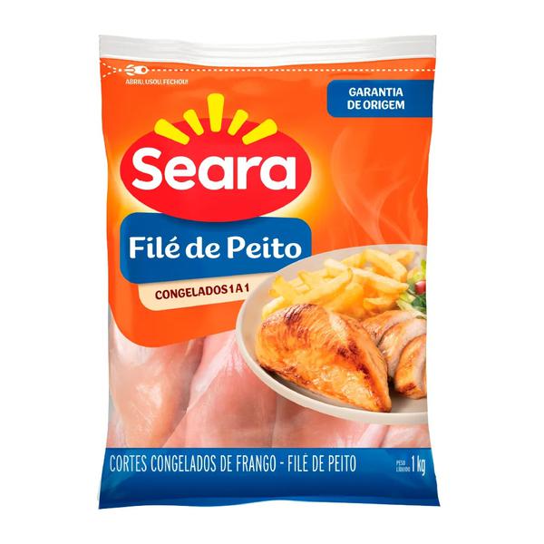 Filé de Peito de Frango Seara Zip 1kg Congelado