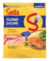 Filezinho de Peito de Frango Sadia Zip Sem Tempero 1kg Congelado