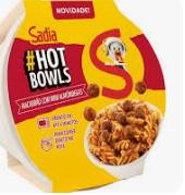 Fusilli Sadia Hot Bowls 300g Sugo com Mini Almôndega