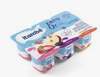 Iogurte Itambé com Polpa Zero C/6 510g Morango/Ameixa e Maça