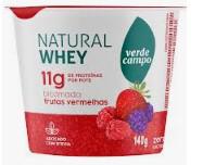 Iogurte Verde Campo Bicamada Whey 11g Proteínas 140g Frutas Vermelhas