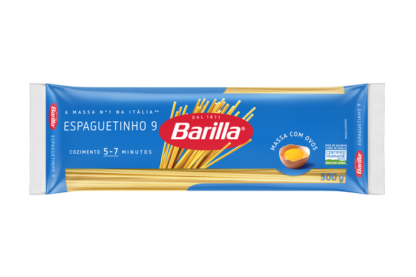 Massa Barilla Nacional Espaguete N 9 Com Ovos 500g