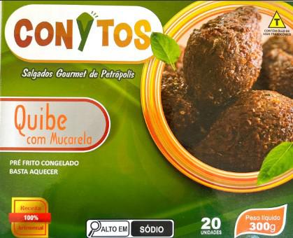 Mini Salgados Conytos Gourmet Congelados 300g Quibe com Muçarela