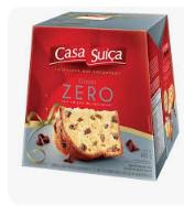 Panettone Casa Suíça Zero Adição de Açucar 400g Gotas de Chocolate