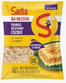 Peito de Frango Sadia Na Receita Cozido Desfiado  400g Termperado e Congelado