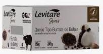 Queijo Tipo Burrata De Búfala Levitare Sabores 127g Alho Negro