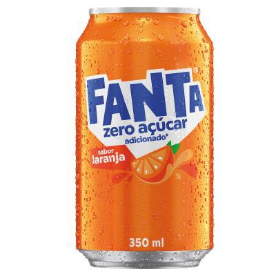 Refrigerante Fanta Laranja Zero Lata 350ml