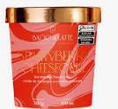 Sorvete Bacio di Latte Pote 490ml Strawberry Cheesecake