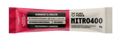 Suplemento Alimentar em Pó Plant Power Nitro400 9g Beterraba e Laranja