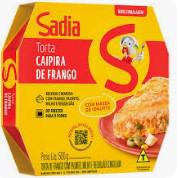 Torta Salgada Sadia Frango Palmito Milho Requeijão 500g Massa c/ Iogurte