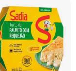 Torta Salgada Sadia Palmito c/Requeijão 500g Massa c/Iogurte