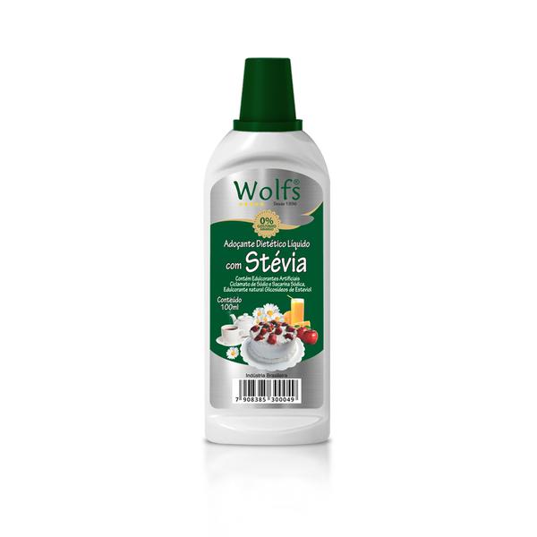 ADOCANTE COM STEVIA WOLFS 100ML 12