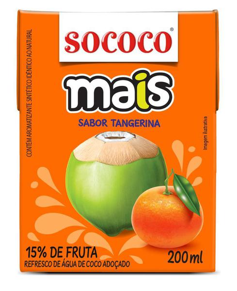 AGUA COCO  SABOR TANGERINA SOCOCO 200ML 24