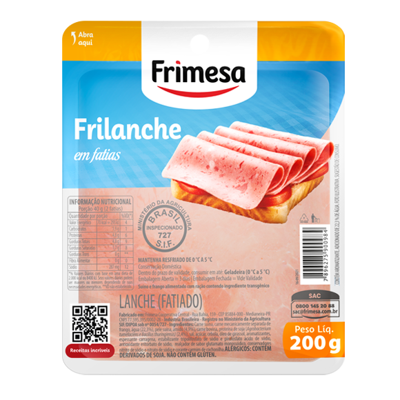 APRESUNTADO FATIADO FRILANCHE FRIMESA 200G 21