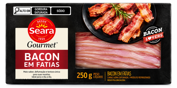 BACON FATIAS S GOURMET SEARA 250G 20