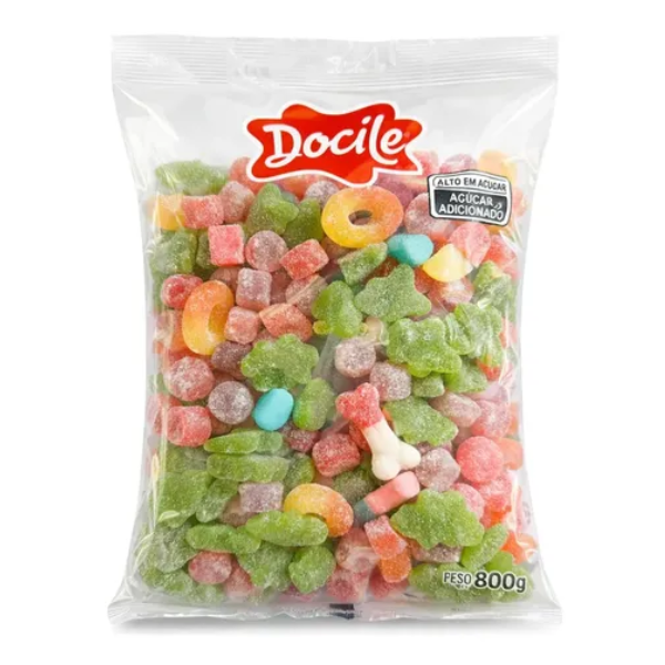 BALA DE GOMA  MIX DOCIGOMA 800G 12