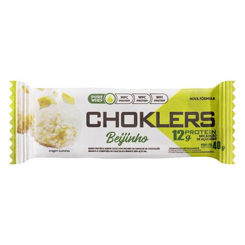 BARRA PROTEICA BEIJINHO/CHOC BRANCO CHOKLERS 40G