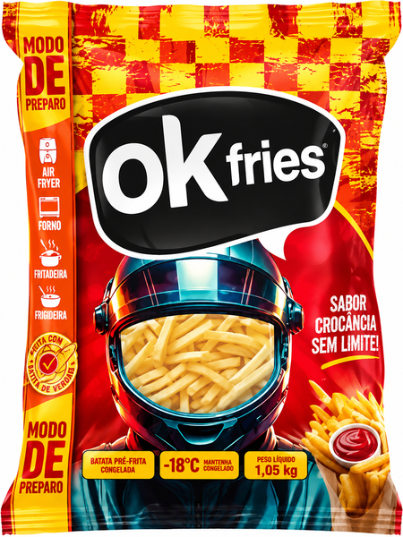 BATATA CONGELADA OK FRIES 1,5KG