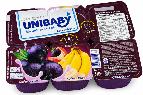 BEB LACTEA  BDJ AÇAI/BAN/GUARANA  UNIBABY 510G 12