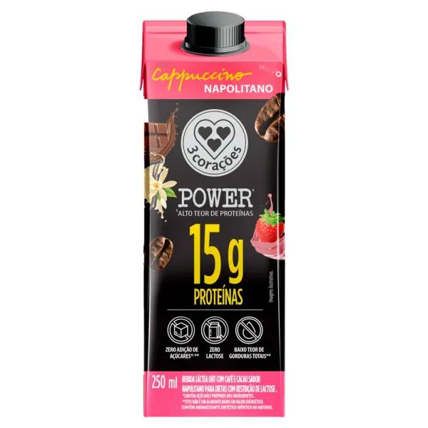 BEB  LACTEA POWER NAPOLITANO 3CORACOES 250 ML 12