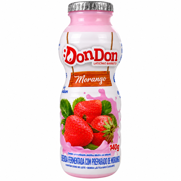 BEBIDA LACTEA MORANGO DONDON 140G 24