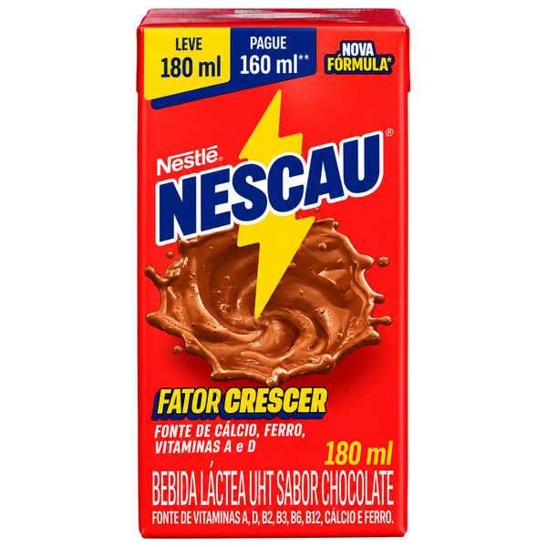 BEBIDA LACTEA SABOR CHOCOLATE NESCAU 180G 27