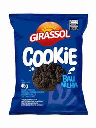 BISCOITO COOKIE SABOR BAUNILHA C/CHOCOLATE GIRASSO