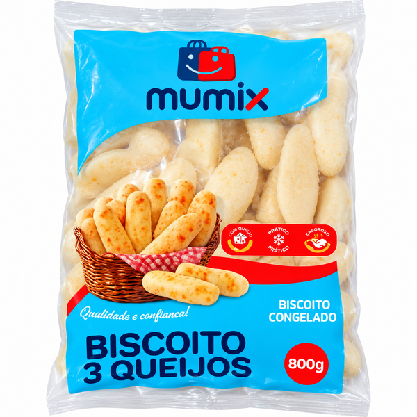 BISCOITO DE QUEIJO CONGELADO MUMIX 800G