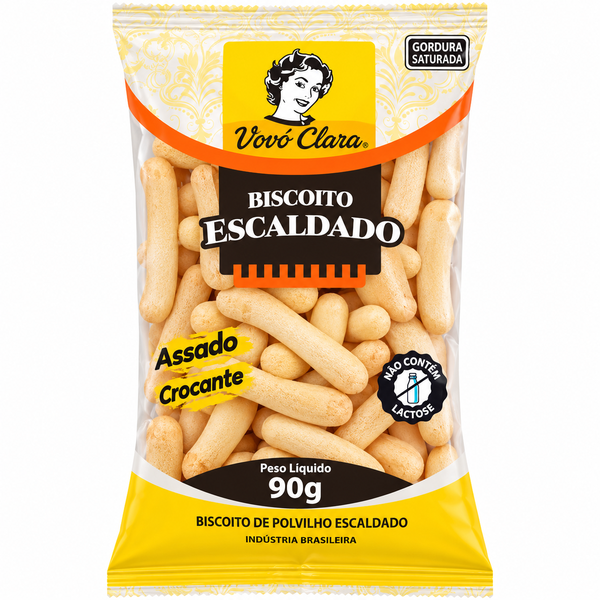 BISCOITO ESCALDADO CLARA 90G