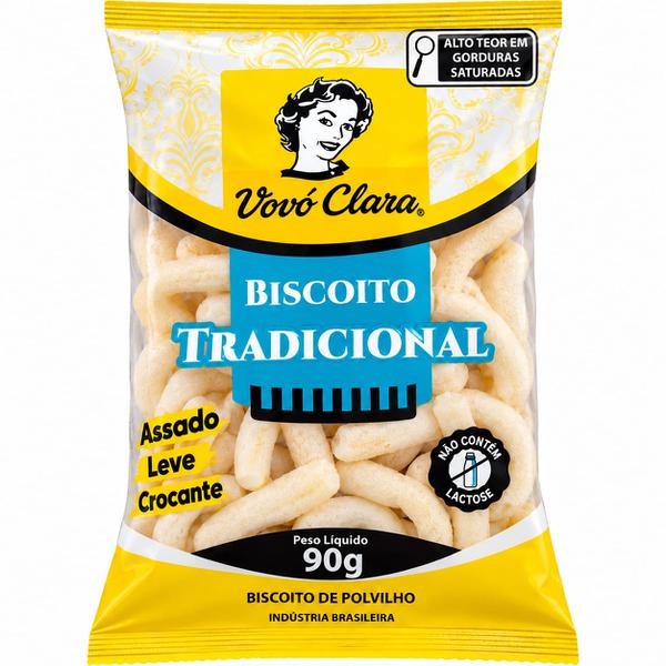 BISCOITO POLVILHO ESCALDADO VOVO CLARA 90G