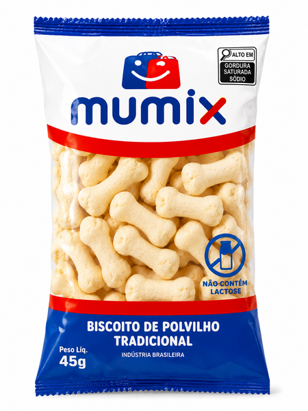 BISCOITO POLVILHO TRADICIONAL MUMIX 45G