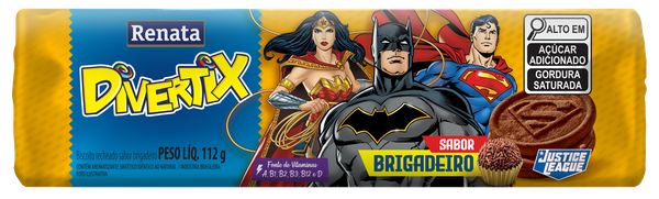 BISCOITO RECH SABOR BRIGADEIRO DIVERTIX  112G