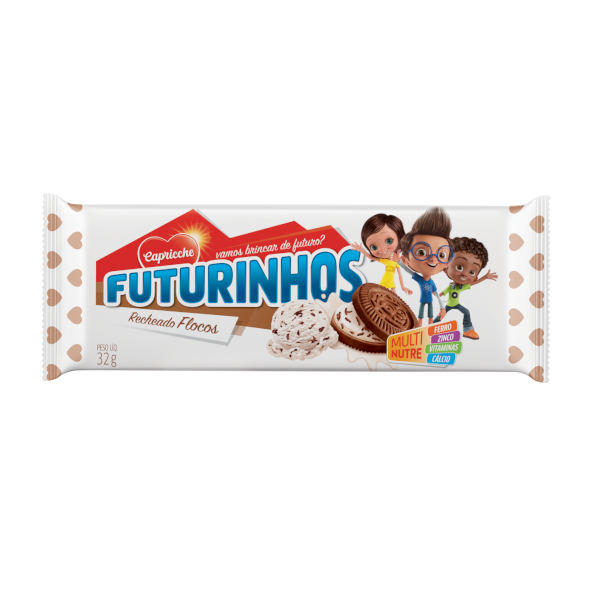 BISCOITO RECHEADO SABOR FLOCOS FUTURINHOS 32G 30