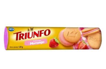 BISCOITO RECHEADO TRIUNFO MORANGO ARCOR 120G